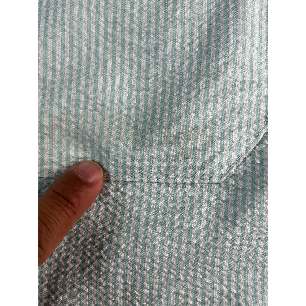 Magellan Fish Gear Fishing Shirt Men's XL Mint Green Stripe Relaxed Fit Vented - Picture 9 of 10